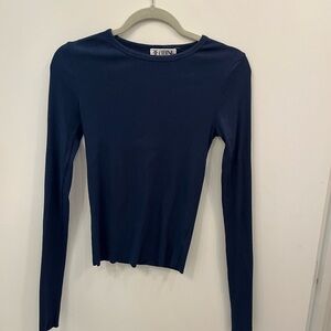 Eterne long sleeve butter rib long sleeve top